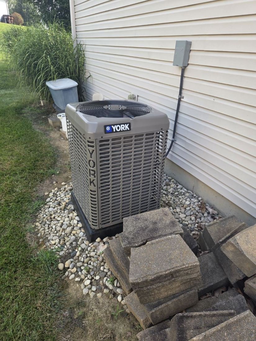 Completed York condenser installation