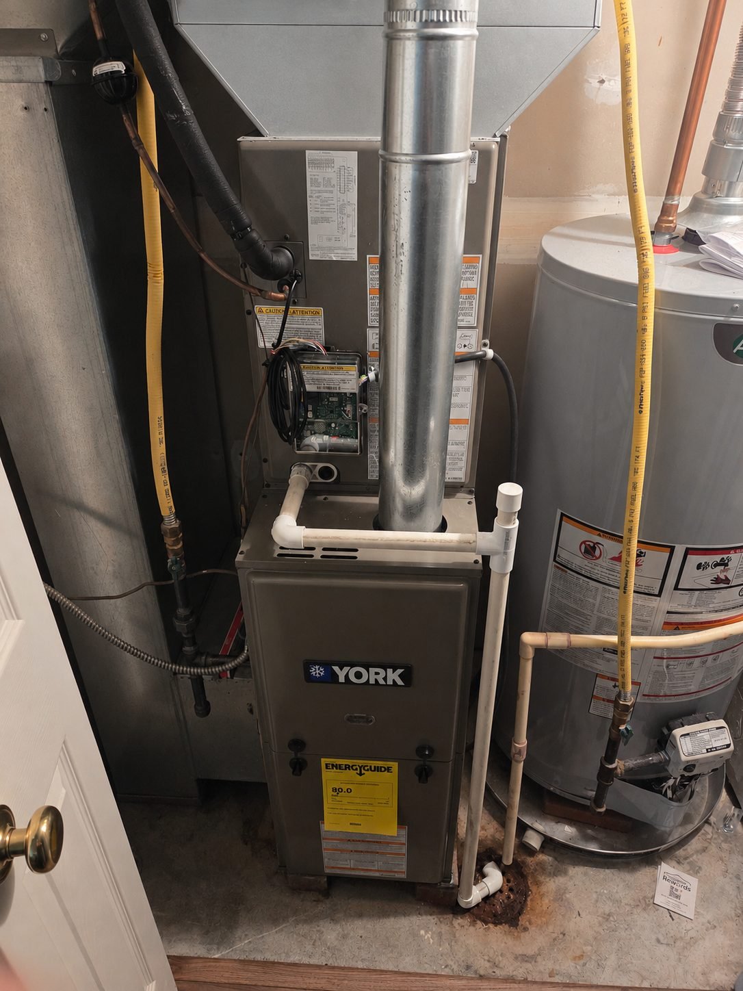 Residential Ruud furnace installed by Airstream Heating & Cooling